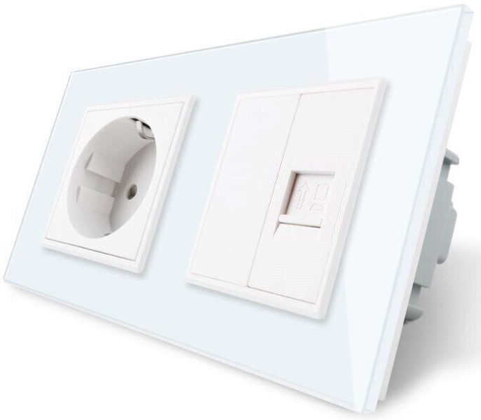 Priză Livolo VL-C7-C1EU/1C-11 White