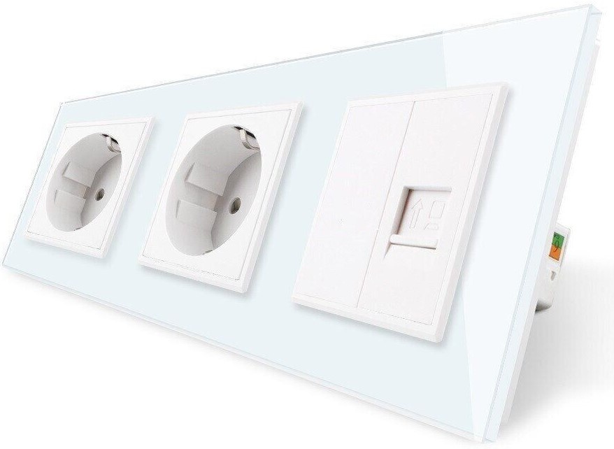 Priză Livolo VL-C7-C1EU/C1EU/1C-11 White