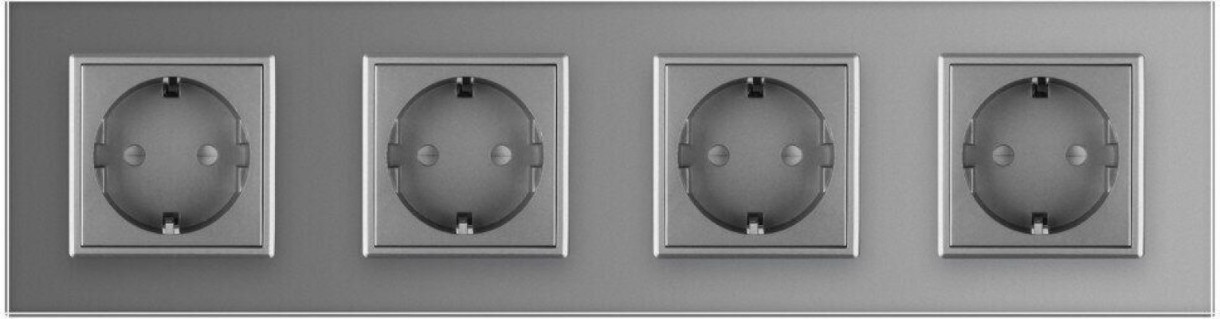 Priză Livolo VL-C7C4EU-15 Gray