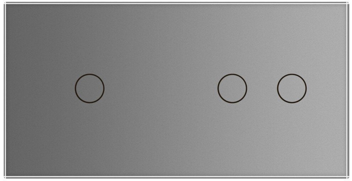 Выключатель Livolo VL-C701C702-15 Gray