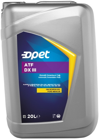 Трансмиссионное масло Opet ATF DX III 20L