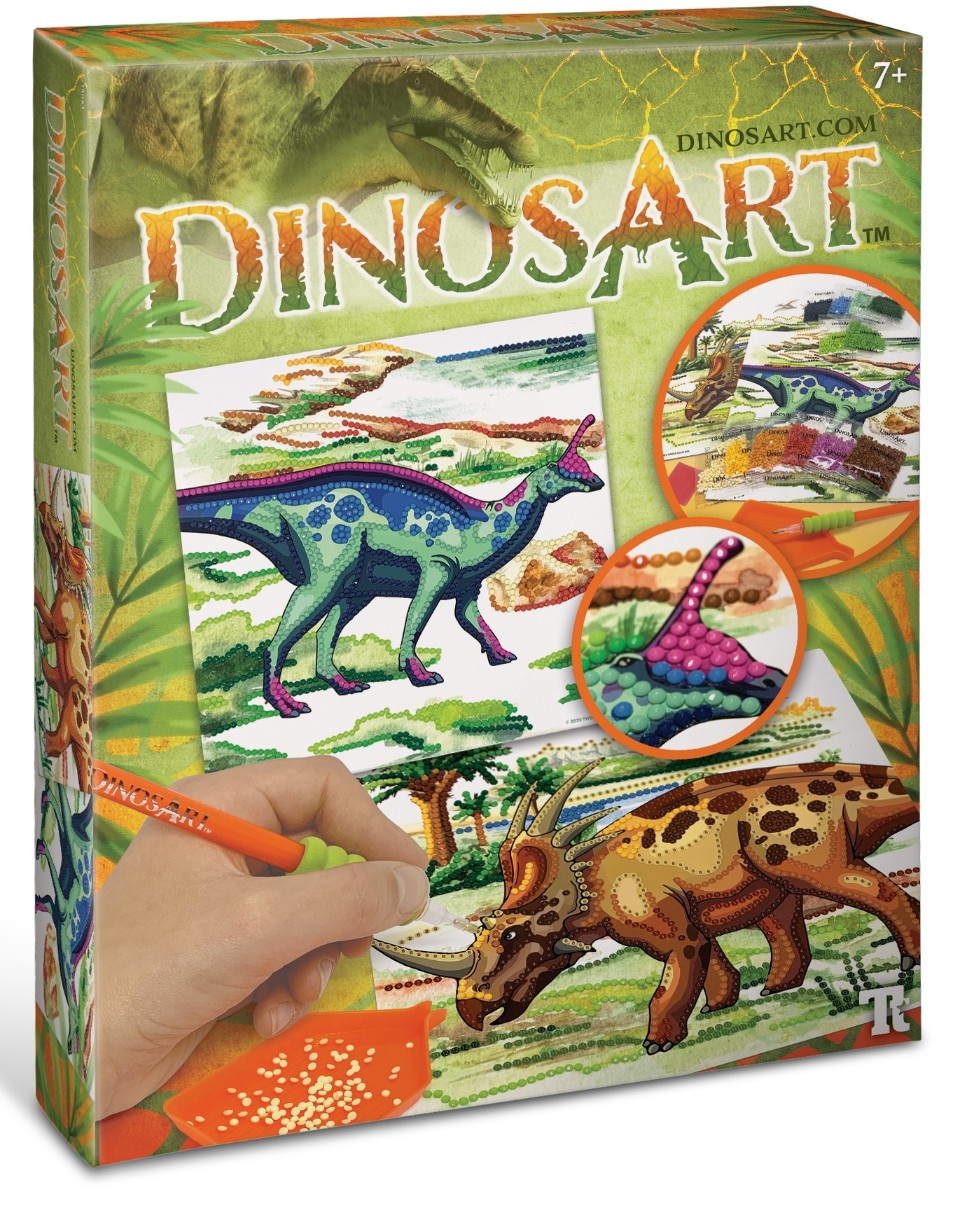 Pictură din pietricele DinosArt Dazzle-by-Number (15051)