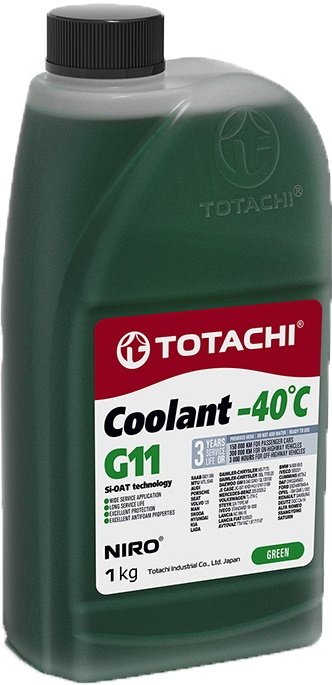 Антифриз Totachi Niro Coolant -40С Green G11 1L