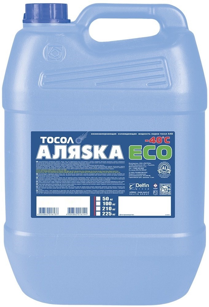 Антифриз Аляска Tosol A-40 10L Eco