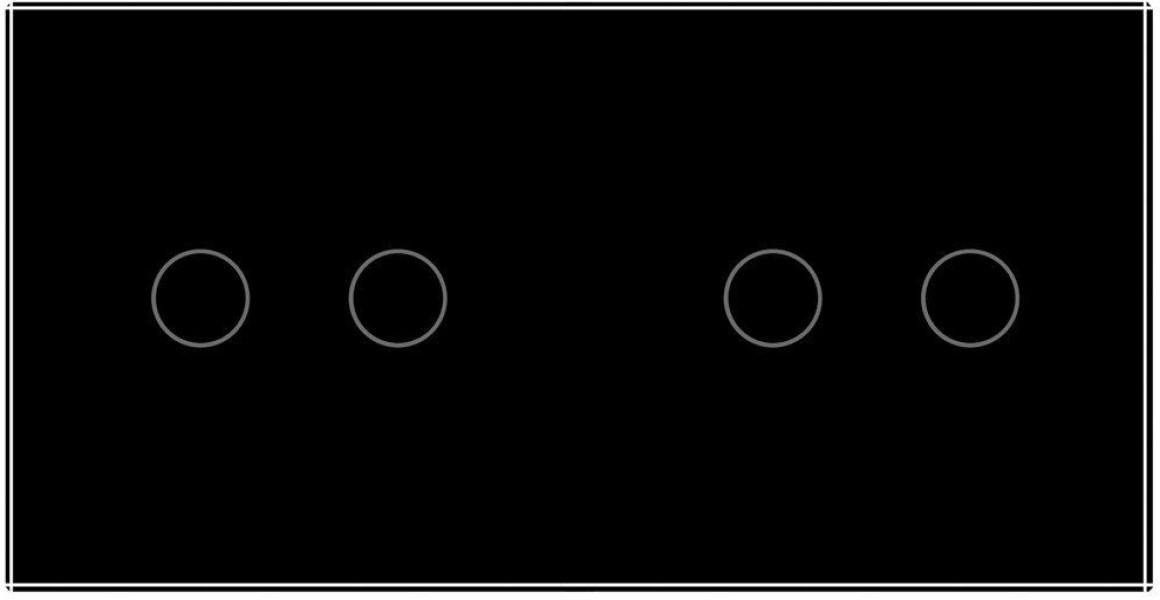 Intrerupator Livolo VL-C702C702-12 Black