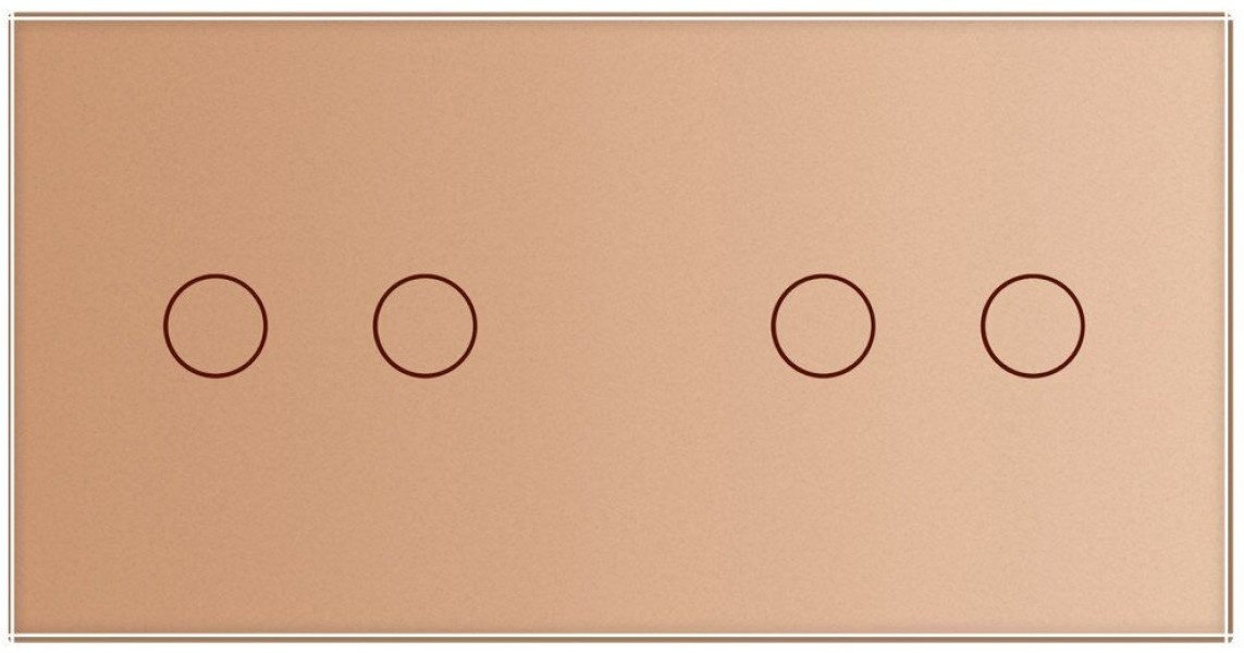 Выключатель Livolo VL-C702SC702S-13 Gold