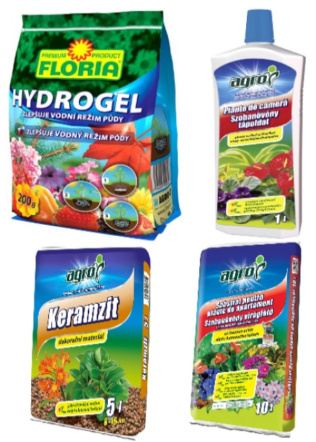 Удобрения для растений Agro CS Set Substrat 20L+Liquid Fertilizer 0.5L+Expanded Clay 5L+Hydrogel 200gr