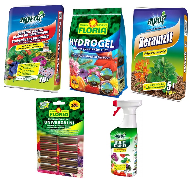 Îngrășăminte pentru plante Agro CS Set Substrat 20L+Expanded Clay 5L+Hydrogel 200gr+Expanded Clay 1L+Vitality Complex 0.5L