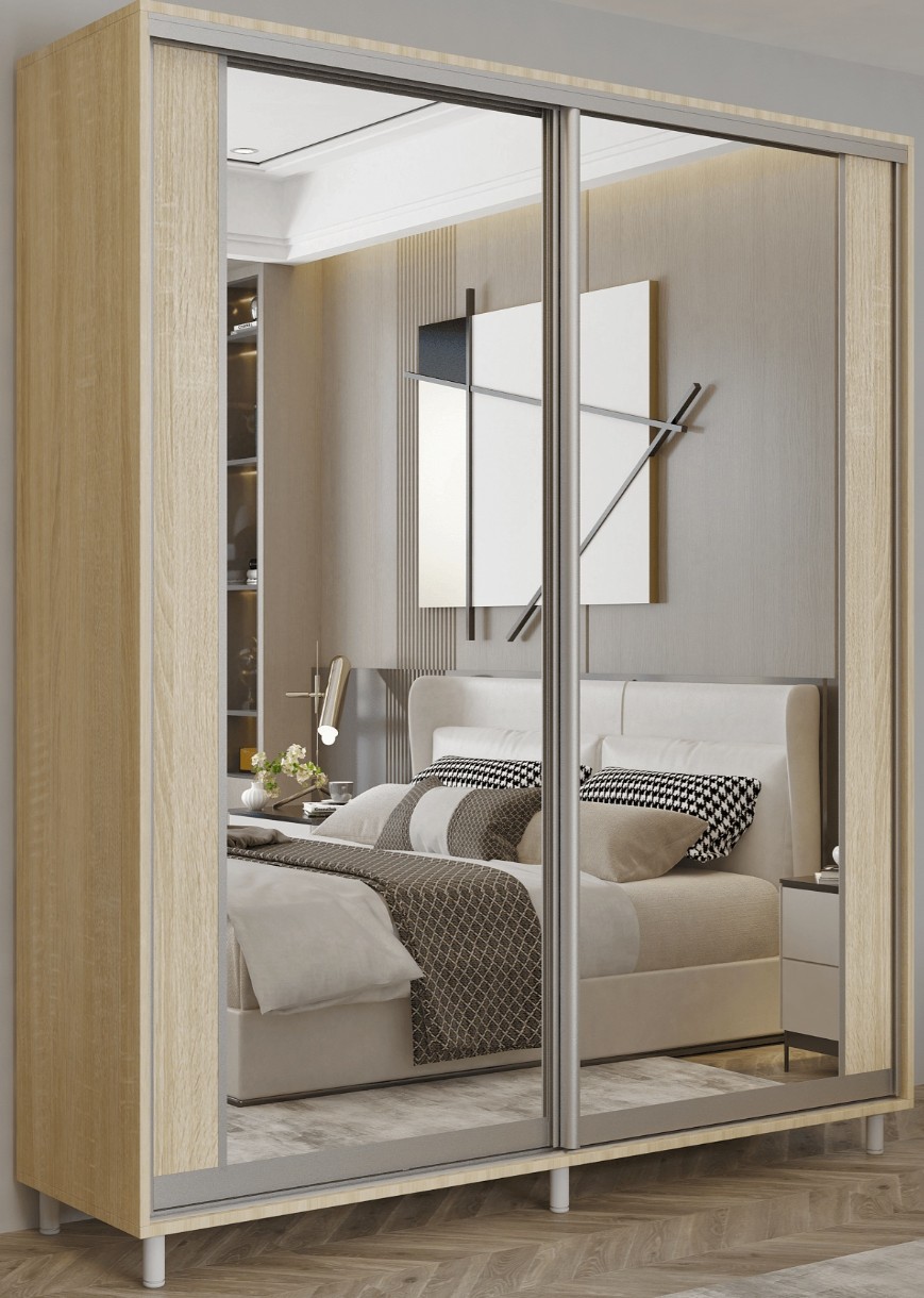 Шкаф-купе Mobildor-Lux Aron 100x220 (3025 Stejar Sonoma) K2