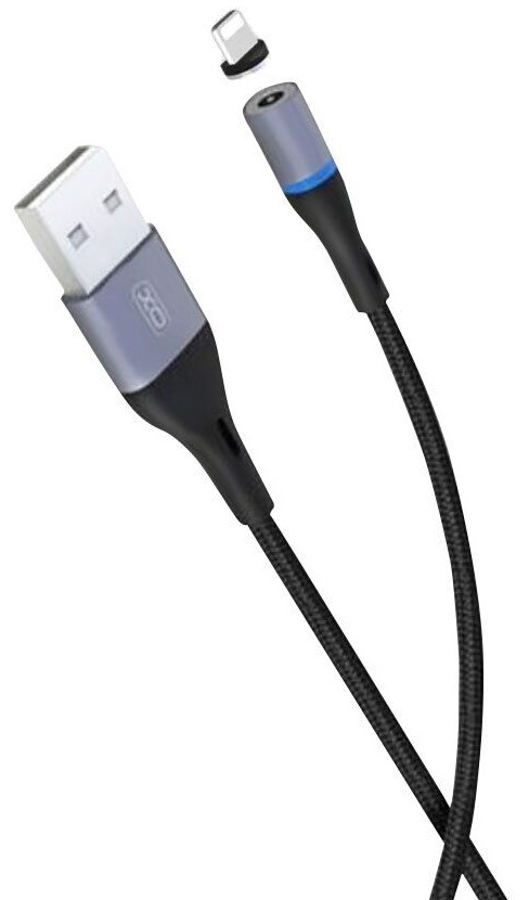 Cablu USB XO Magnetic Lightning Cable NB125 Black