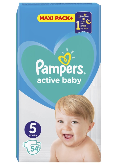 Подгузники Pampers Active Baby Jumbo Junior 5/54pcs