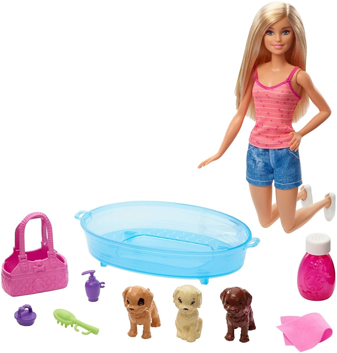 Păpușa Barbie Bathe the Puppy (GDJ37)