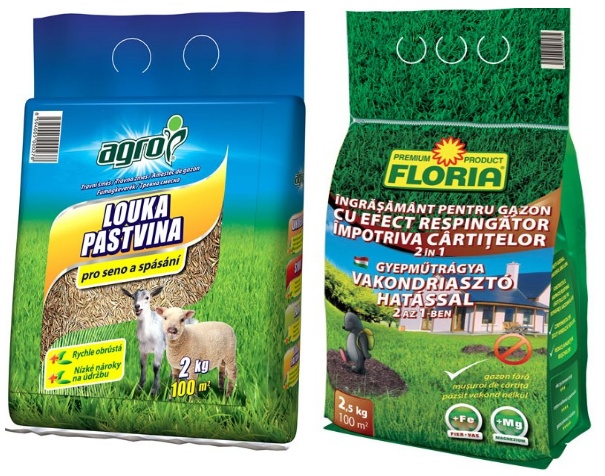 Semințe de gazon Agro CS Gazon Luka 2kg+Fertilizer 2.5kg