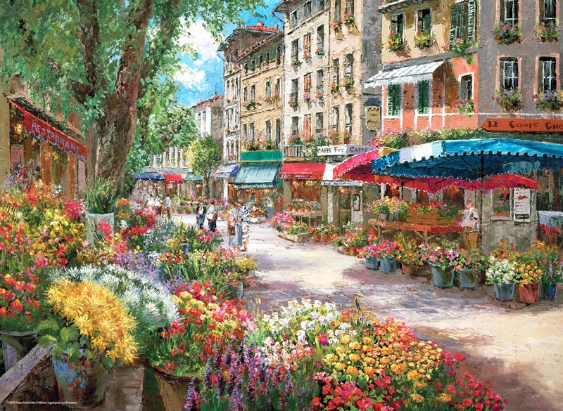 Puzzle Anatolian 1000 Flower Market in Paris (3106)