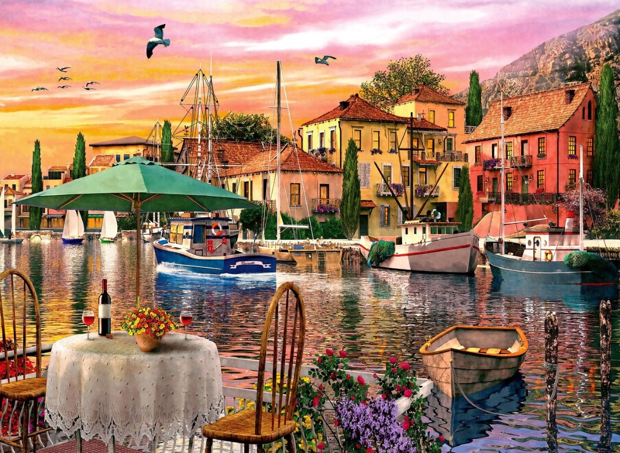 Puzzle Anatolian 3000 Harbor at Sunset (4905)