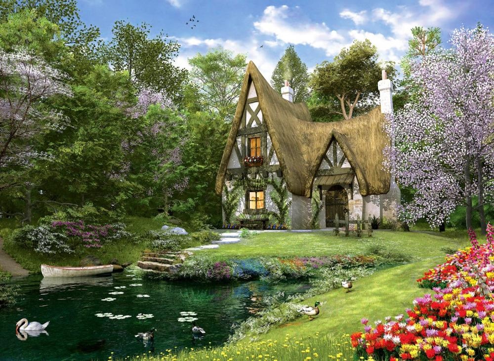 Puzzle Anatolian 3000 Spring Lake Cottage (4900)