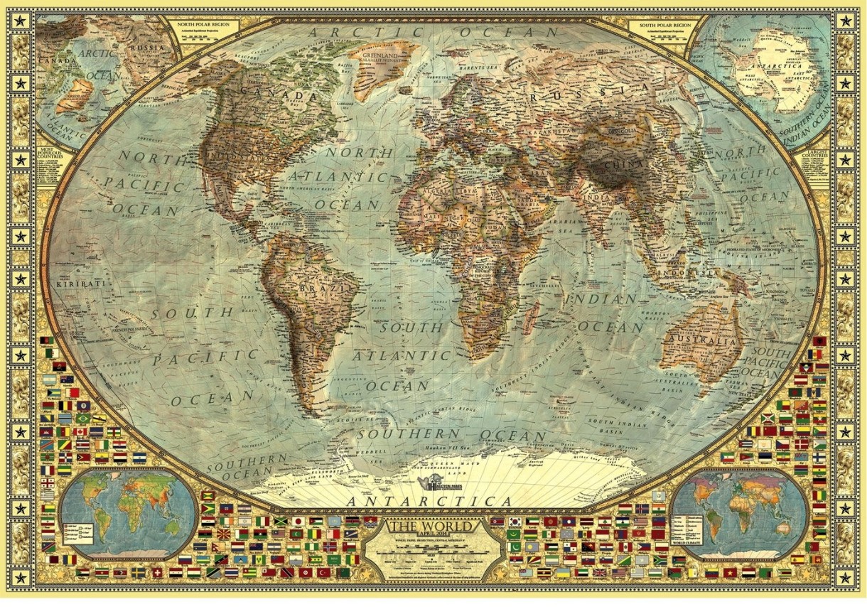 Puzzle Anatolian 2000 World Map (3935)