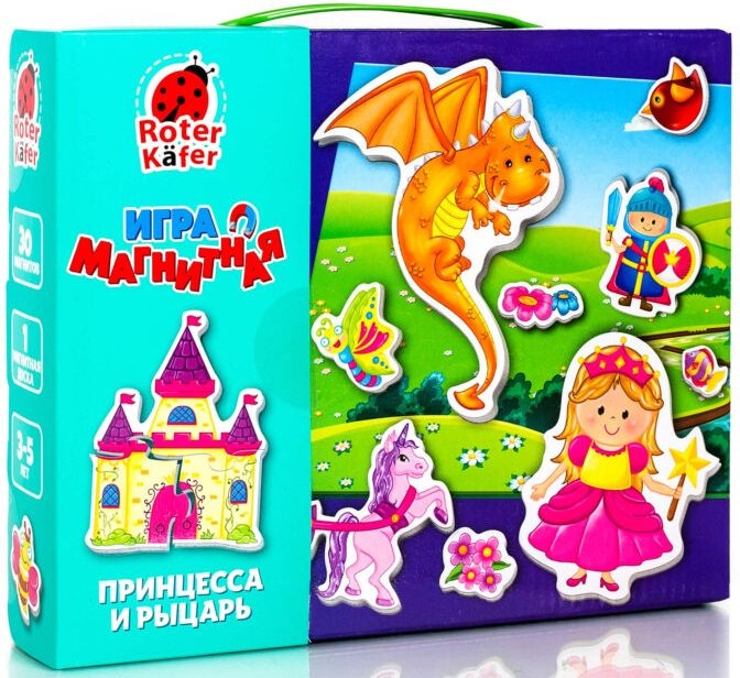 Joc educativ Roter Kafer Magnetic Game Princess and Knight (RK2070-05)