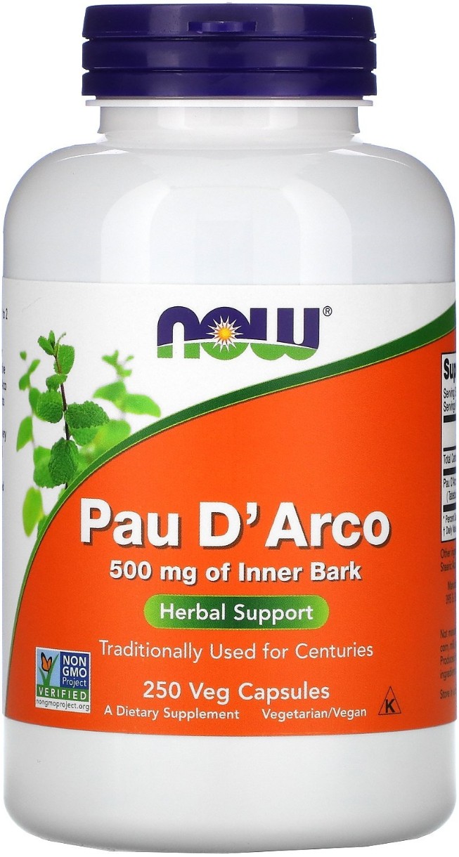 Витамины NOW Pau D'Arco 500mg 250cap