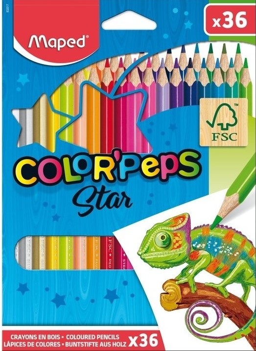 Набор цветных карандашей Maped Star 36pcs