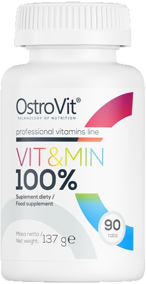 Витамины Ostrovit 100% Vit & Min 90tab