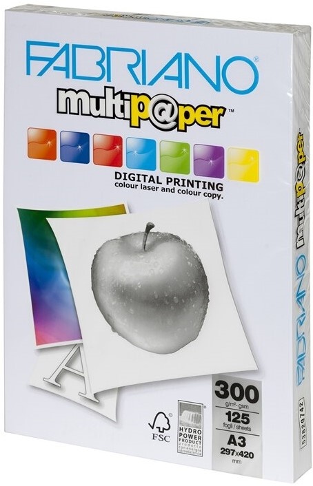 Бумага для печати Fabriano Multipaper А3 300g/m2 125p