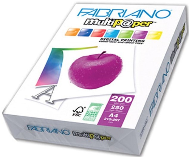 Бумага для печати Fabriano Multipaper А4 200g/m2 250p