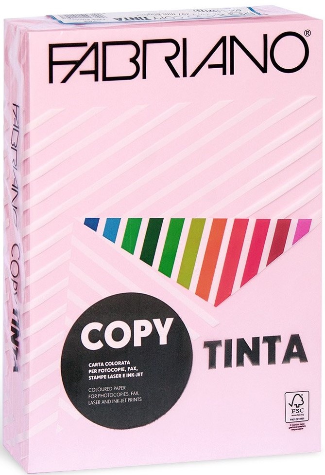 Hartie copiator Fabriano Tinta A4 80g/m2 500p Rosa