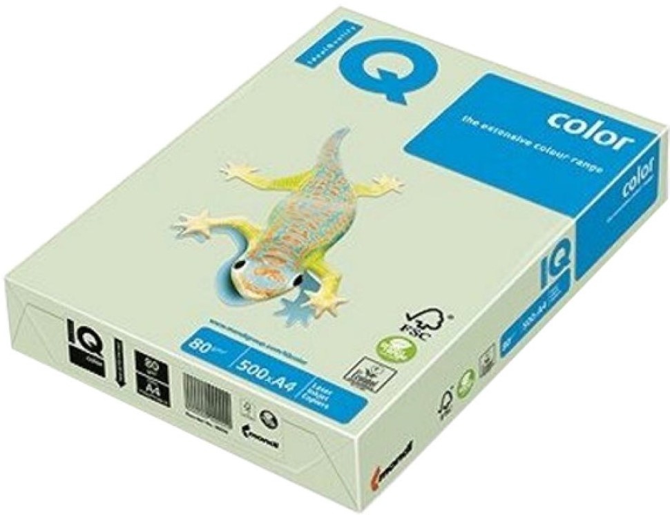 Hartie copiator Mondi A4 IQ Color Pastel Green 500p 80g/m2 GN27