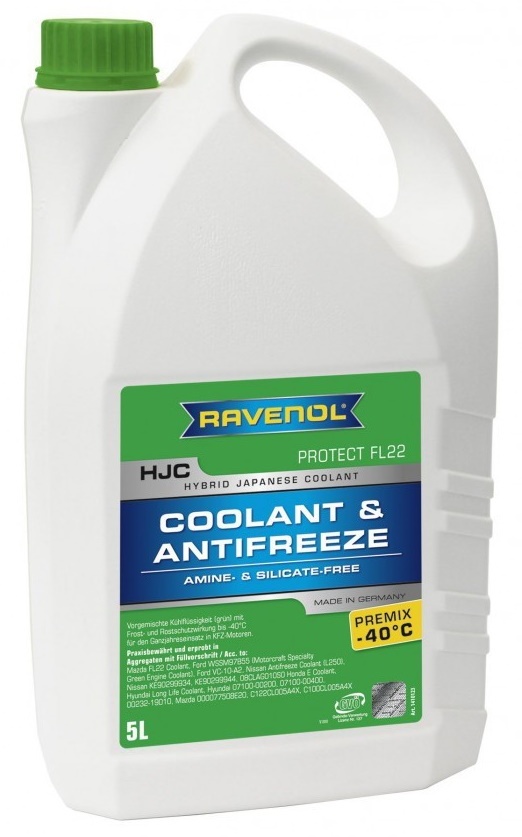 Антифриз Ravenol HJC-Protect FL22 Premix -40°C 5L