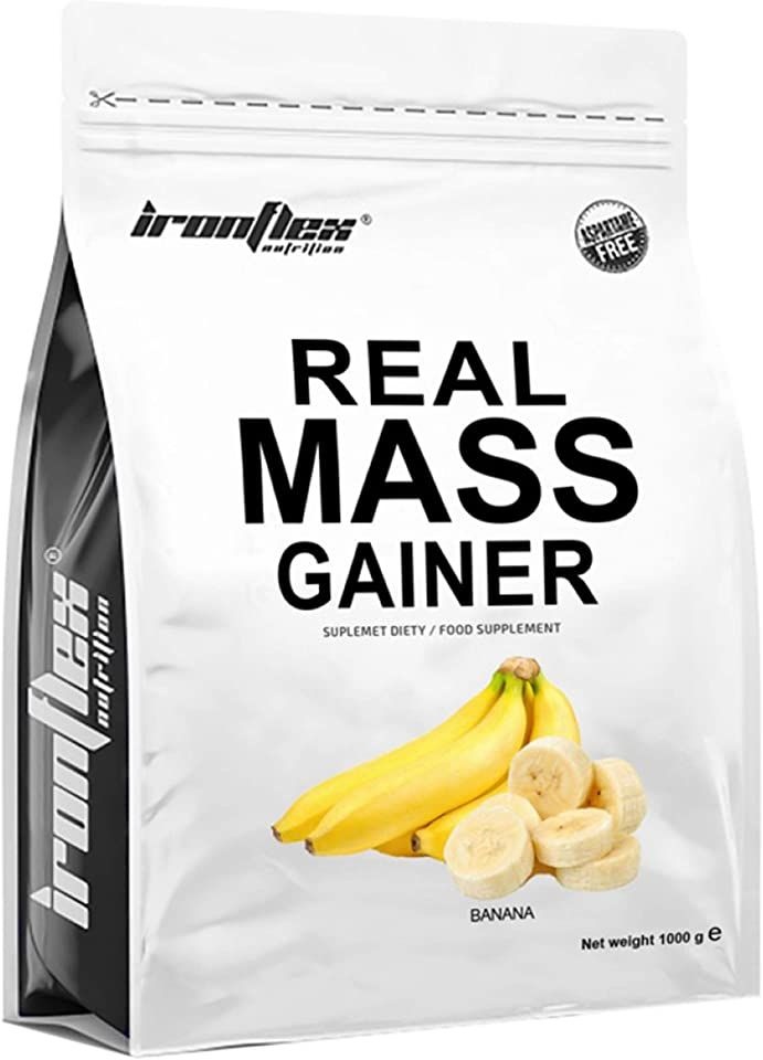 Гейнер IronFlex Real Mass Gainer Banana 1000g