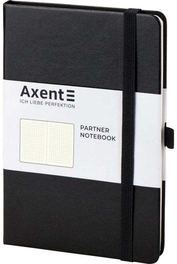 Caiet Axent Partner A5/96p Black (8306-01-A)