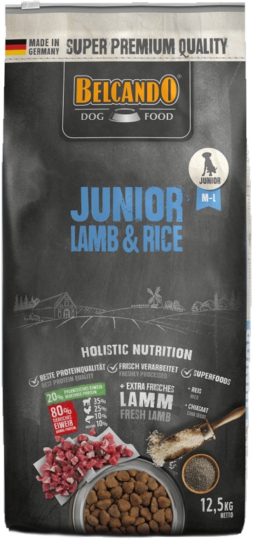 Сухой корм для собак Belcando Junior Lamb & Rice 4kg