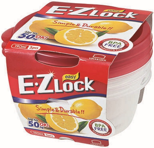 Set containere alimentare Ghidini EZ Lock (45219) 3pcs