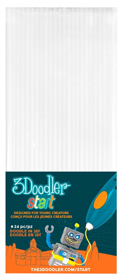 Набор стержней для 3D-ручки 3Doodler Start White 24 (3DS-ECO01)