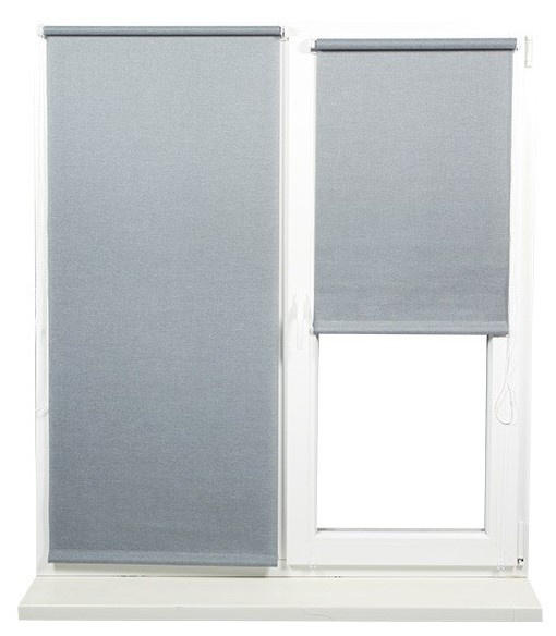 Rolete textile Dekora Melange 744 Grey Nobil 0.45x1.70m