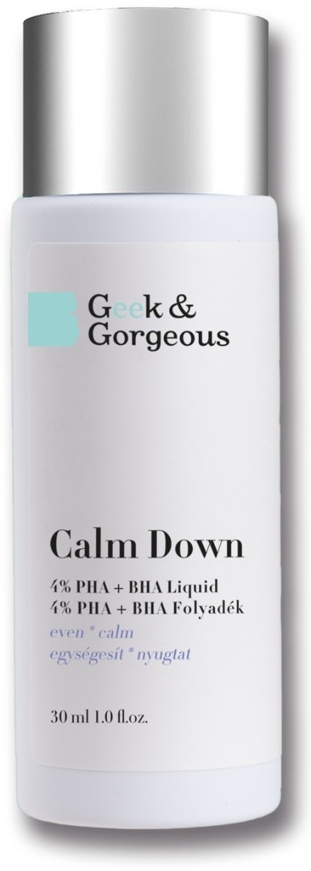 Exfoliant pentru față Geek & Gorgeous Calm Down 4% PHA + BHA Liquid 30ml