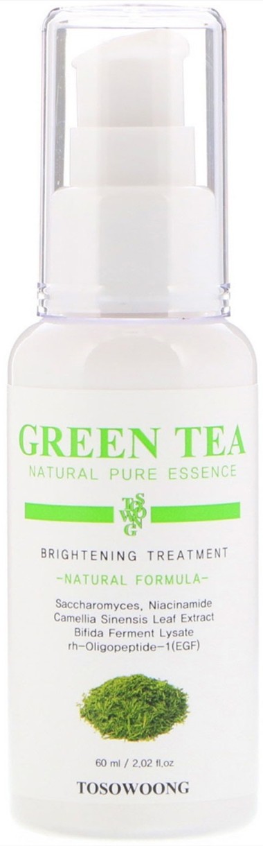 Esență ușoară pentru fata Tosowoong Green Tea Eco Brightening Essence 60ml