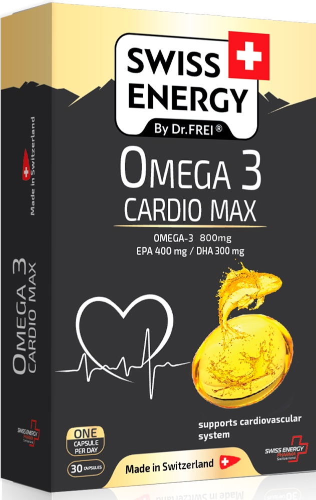 Витамины Swiss Energy Omega-3 Cardio max 30caps