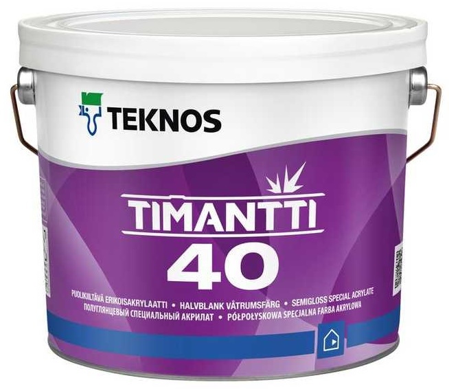 Краска Teknos Timantti 40 B1 9L