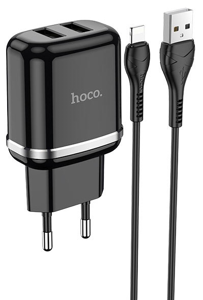 Încărcător Hoco N4 Aspiring Lightning Black
