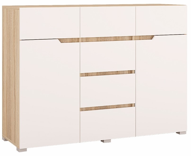 Комод Горизонт Анталия 1200 Сонома/Белый – PandaShop.md. Купить комод ...