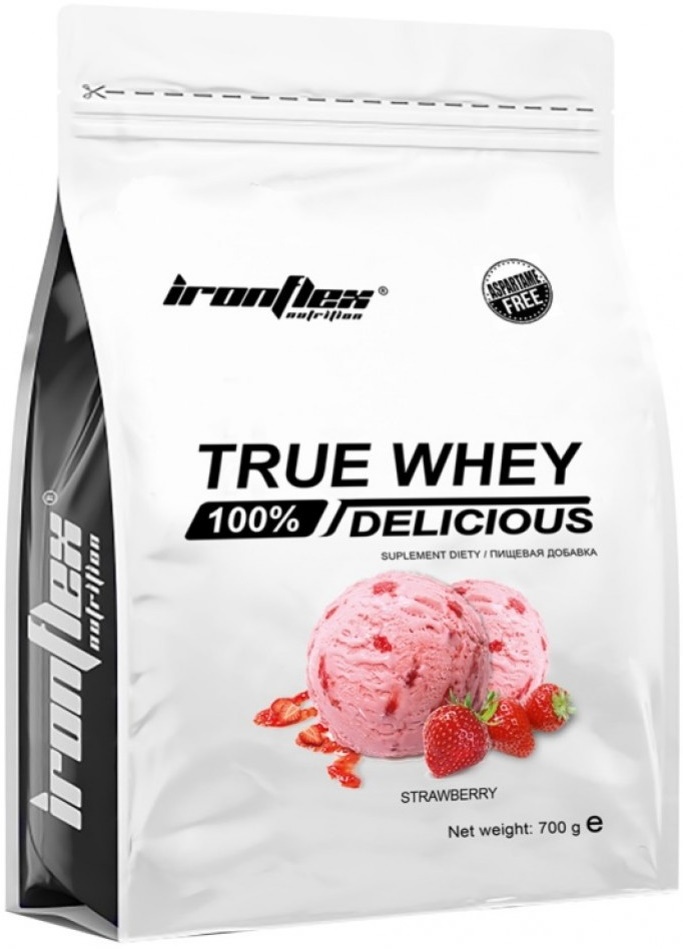 Proteină IronFlex True Whey Strawberry 700g