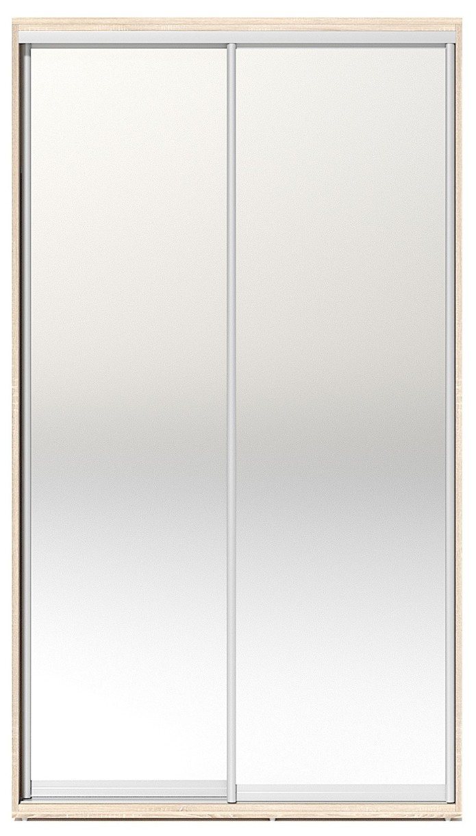 Dulap cu uşi glisante Fabrik Home 1200 2 зеркала Дуб Сонома 120x60x216cm
