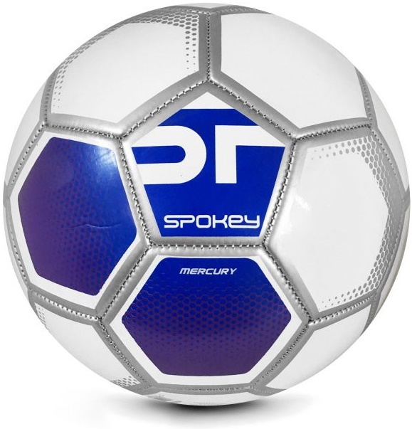 Мяч футбольный Spokey Mercury White Blue (925389)