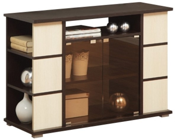 Тумба под ТВ Олмеко Vista-15 Wenge/Oak Lindberg
