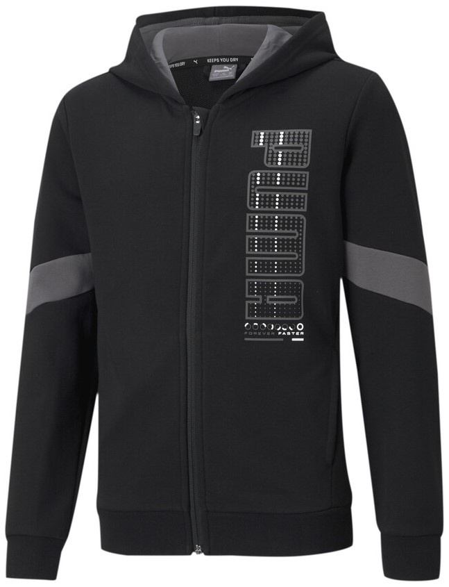 Детская толстовка Puma Active Sport Full-Zip Hoodie TR B Puma Black 176