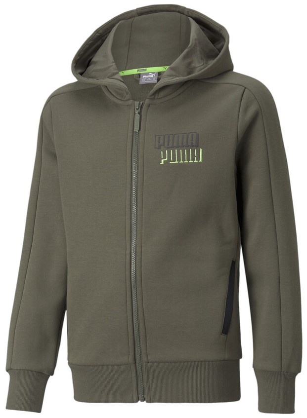 Детская толстовка Puma Alpha Full-Zip FL B Grape Leaf 152