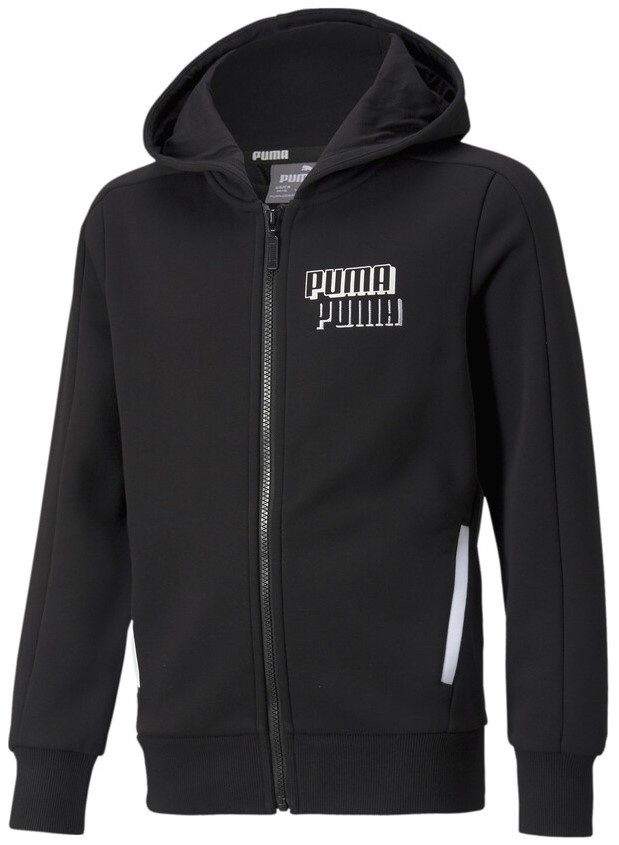 Hanorac pentru copii Puma Alpha Full-Zip FL B Puma Black 176