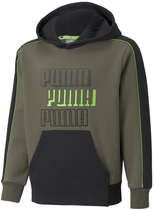 Детская толстовка Puma Alpha Hoodie FL B Grape Leaf 128